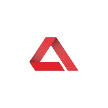 Red A letter Stock Illustration