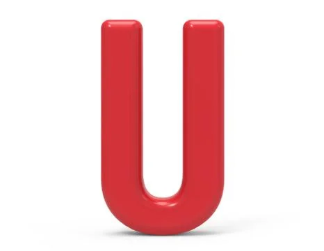 Red letter U Stock Photos