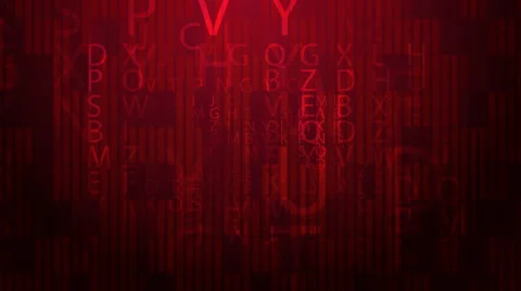Red Letters background Stock Footage