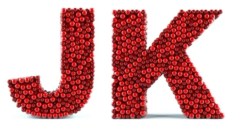 Red letters in motion on a white background. Alpha channel is included Vidéo 74924937