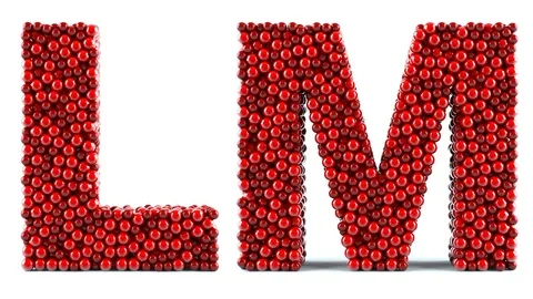 Red letters in motion on a white background. Alpha channel is included Vidéo 74925025