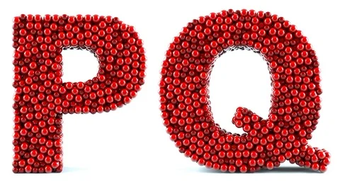 Red letters in motion on a white background. Alpha channel is included Vidéo 74925135