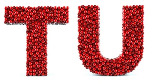 Red letters in motion on a white background. Alpha channel is included Stock Footage 74925205