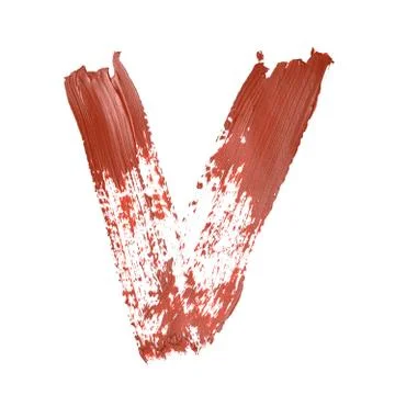 Red letters Foto stock