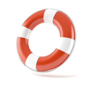 Red lifebuoy Illustrazione stock