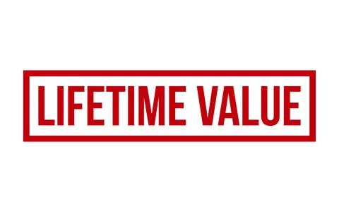Red Lifetime Value Rubber Stamp Seal Vector Stock Illustration