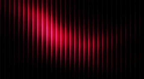 Red light beams on black background Illustrazione stock