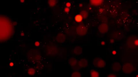 Red light bokeh 3d rendering effect on black background, abstract glitter Stock Footage 300772627