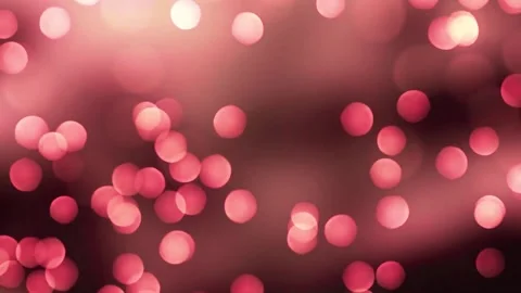 Red light bokeh effect texture on a black background blurred shiny bubbles Video stock 300772722