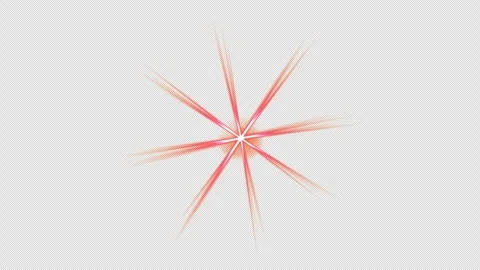 Red light burst effect an alpha channel Vídeo Stock 341327552
