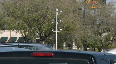 Red Light Cam PULL Stock Footage 659792