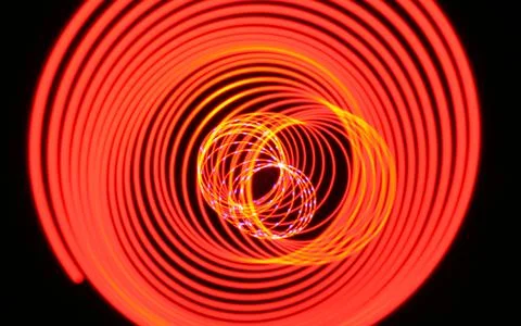 Red light circle. Stock Photos