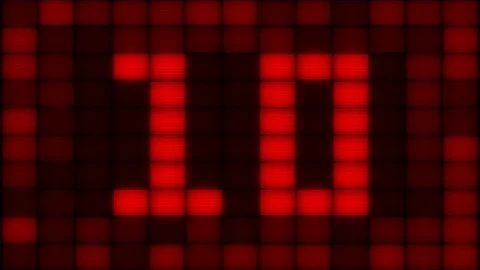Red Light Countdown Stock Footage 76639998