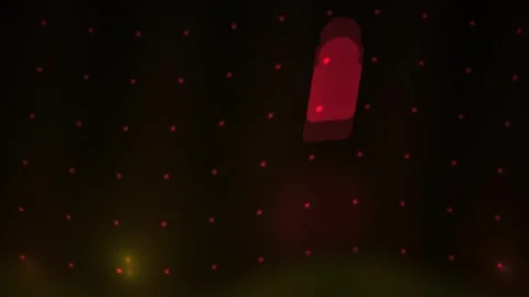 Red light in dark background with snow. Stock Footage 336256006