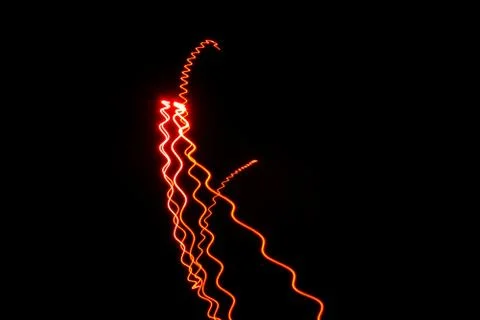 Red light in the dark Stock Photos