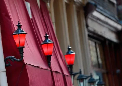 The red light district in amsterdam Foto stock
