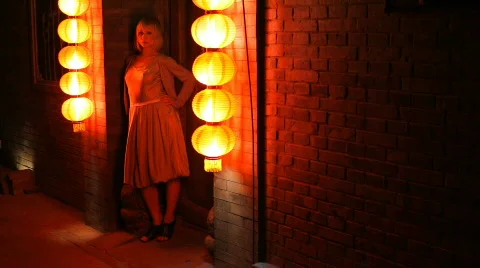 Red Light District Stock Footage 453625