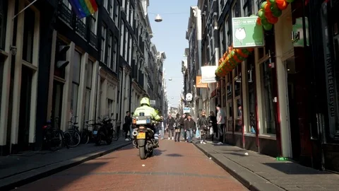 Red Light District, Visiters and Tourists Stock Footage 74173617