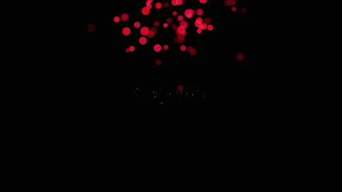 Red Light Dots  Explosion Fountain Stock Footage 169719936
