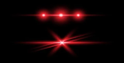 Red light effect reflections, neon illumination in red colors. 스톡 일러스트