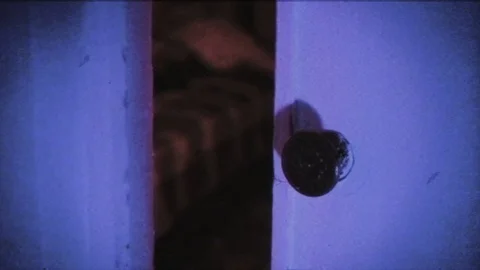 Red light flickers in an empty room. Scene from a horror movie. Video stock 118157310