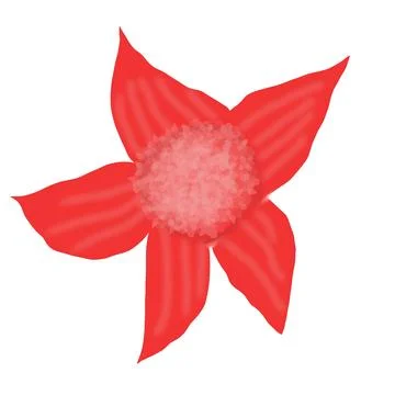 Red light flower Stock Illustration