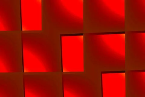 Red light grid lattice, shadows gradient for decoration Stock-Illustration