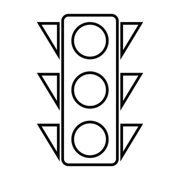 Red light icon vector Stock Illustration