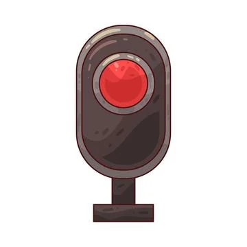 Red light illustration 스톡 일러스트
