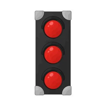 Red light illustration Stock Illustration