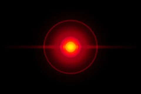Red light laser dot circle point illustration for effect graphic design. Stock-Fotos