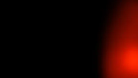 Red light leak glowing on right corner against solid black background for r.. Stock Illustration
