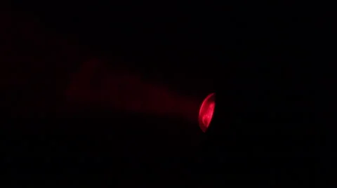 Red light moving and blinking in the dark Stock Footage 52925779
