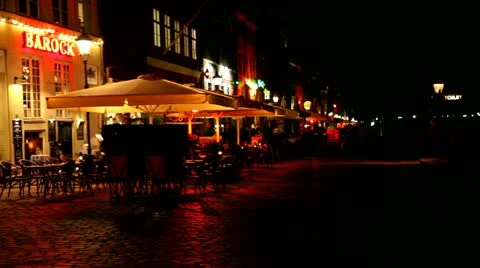 Red light in Nyhavn Stock Footage 22221439