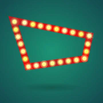 Red light old frame wallpaper Stock Illustration