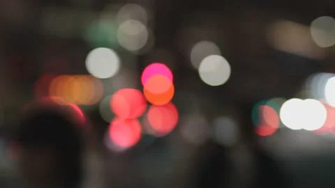 Red light peds passing blur Stock Footage 230110964