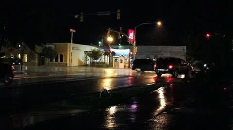 Red light rain Stock Footage 11905108