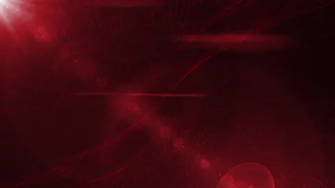Red light rays and lens flares spread across a dark background, ideal for Video stock 285578706
