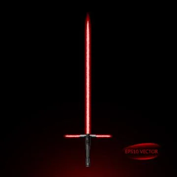 Red Light Saber Stock Illustration