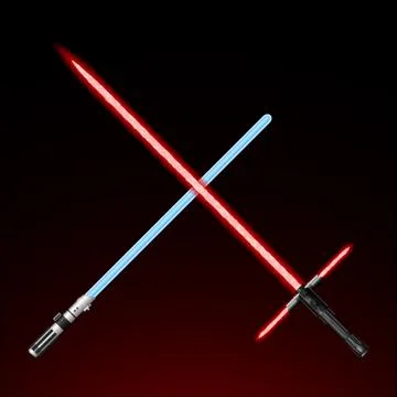 Red Light Saber Stock Illustration