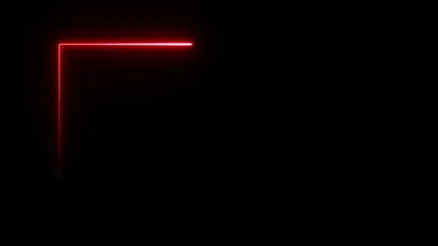 Red light saber line loop running overlay effect Stock Footage 322776392