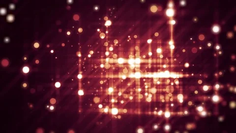 Red light shine particles bokeh, holiday concept. Christmas animated golden b Stock-Footage 82448278