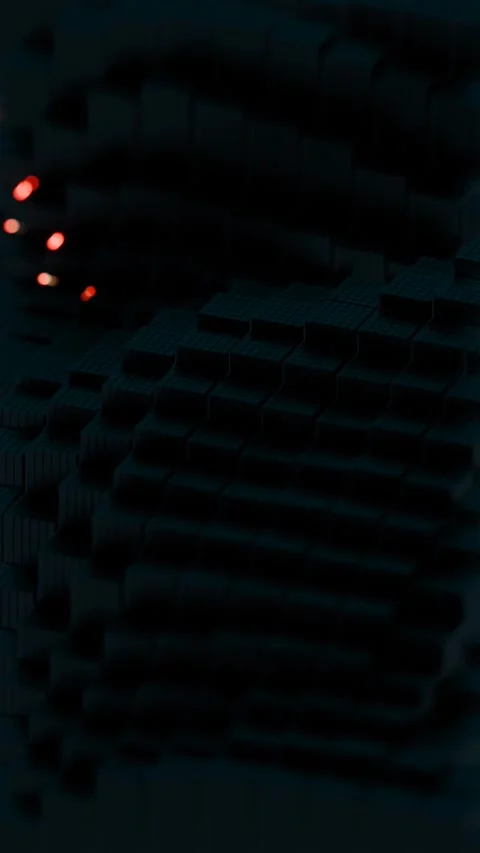 A red light is shining on a black background Stock Footage 309924797