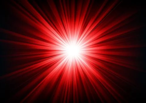 Red Light Shining From Darkness Vector Illustration Illustrazione stock