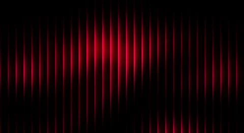 Red light shining through vertical slits in a dark background Illustrazione stock
