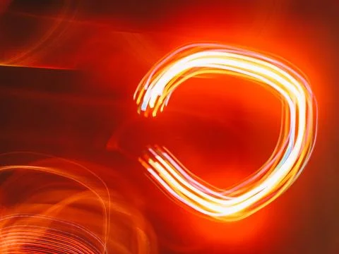 A red light show with a red background Foto stock