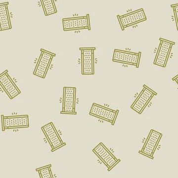 Red light therapy panel line seamless pattern Illustrazione stock