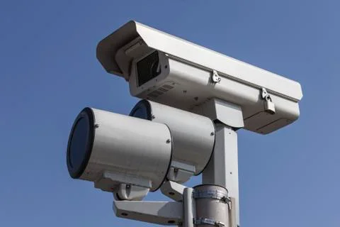 Red light traffic camera Stock Photos