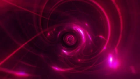 Red Light Tunnel VJ Loop Stock Footage 329976738