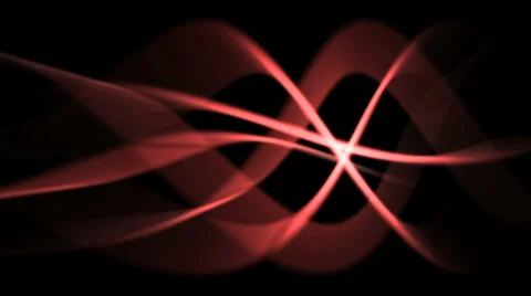 Red light waves in dynamic motion - seamless loop (FULL HD) Stock Footage 37122800